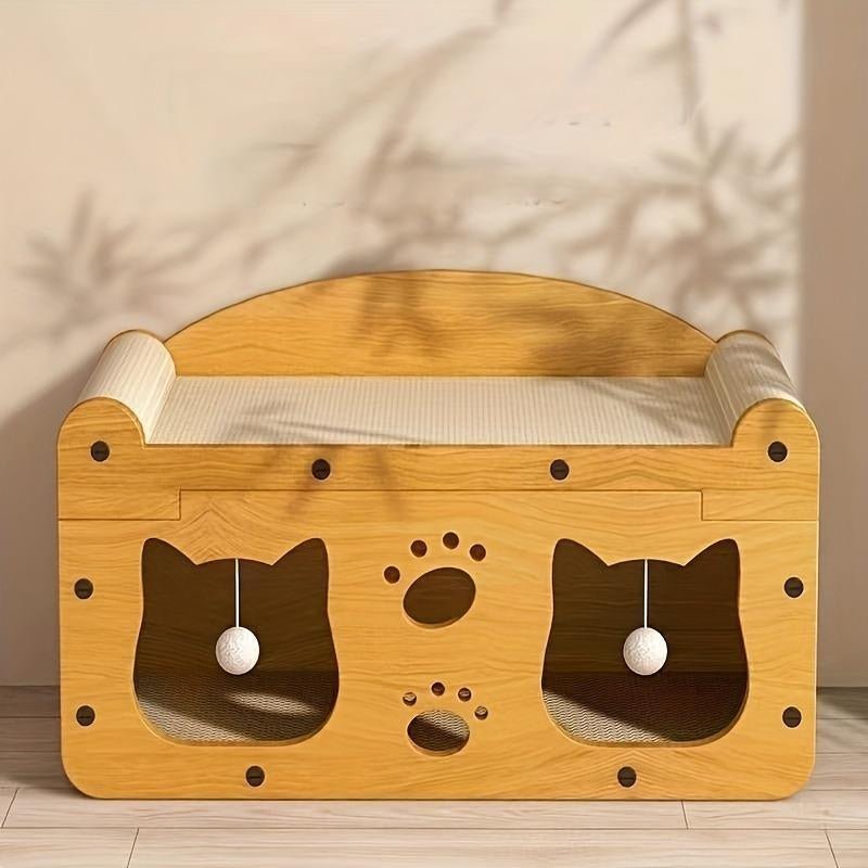 2 - in - 1 Cat Bed with Scratching Board - Ryan's Pawsitive Pet Shoppe
