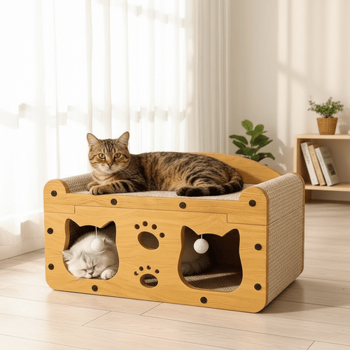 2 - in - 1 Cat Bed with Scratching Board - Ryan's Pawsitive Pet Shoppe