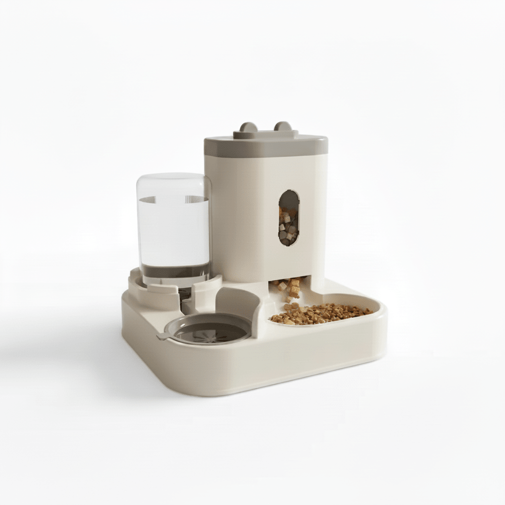 Automatic Pet Feeder With Water Fountain For Cats And Dogs - Ryan's Pawsitive Pet Shoppe