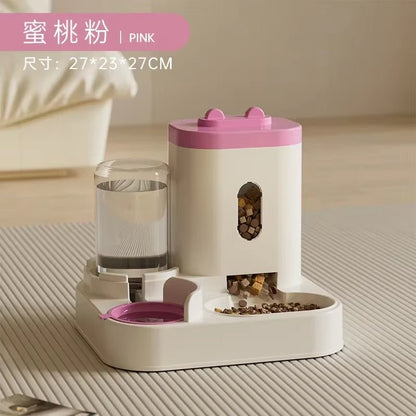 Automatic Pet Feeder With Water Fountain For Cats And Dogs - Ryan's Pawsitive Pet Shoppe