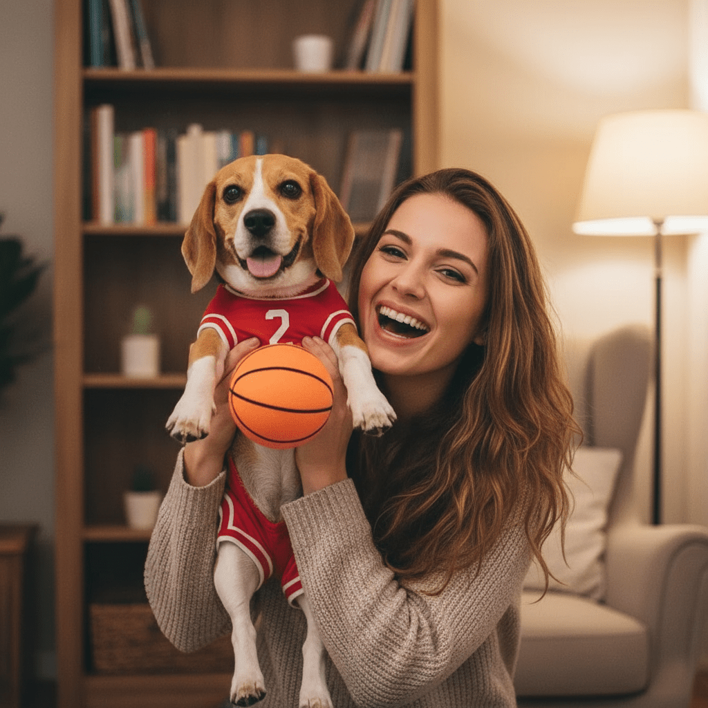 Basketball Player Dog Costume With Breathable Sports Clothes - Ryan's Pawsitive Pet Shoppe