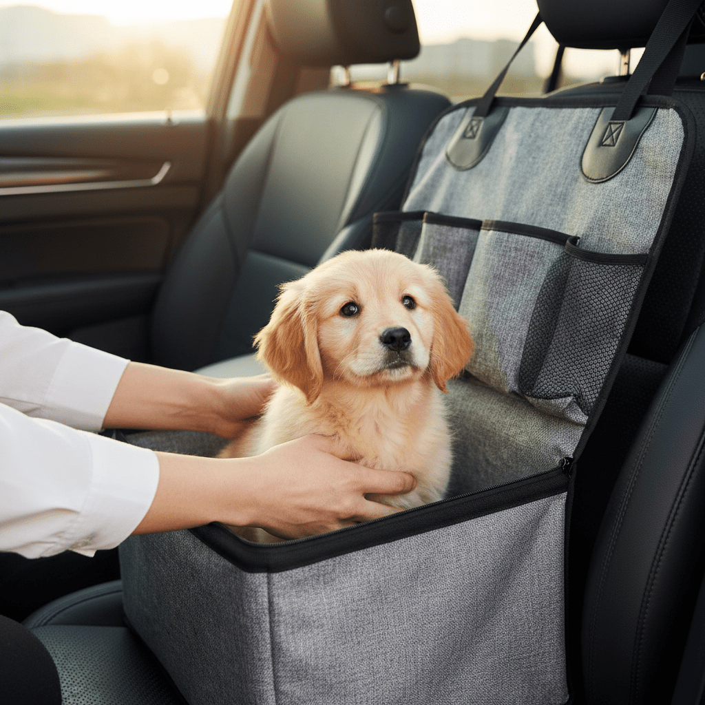 Booster Seat For Small To Medium Dogs/Puppies With Storage Pockets - Ryan's Pawsitive Pet Shoppe
