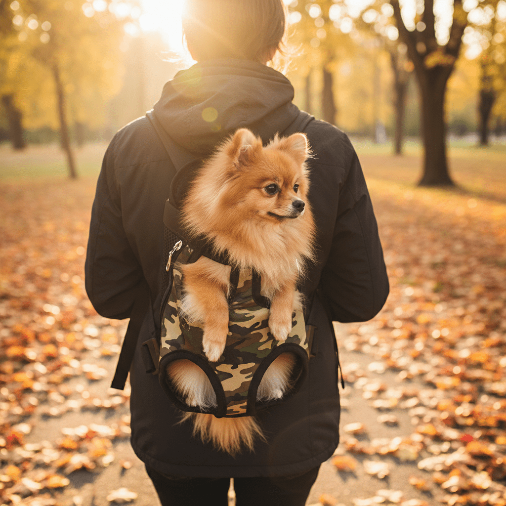 Breathable Camouflage Backpack With Mesh Dog Carrier - Ryan's Pawsitive Pet Shoppe