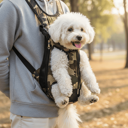 Breathable Camouflage Backpack With Mesh Dog Carrier - Ryan's Pawsitive Pet Shoppe