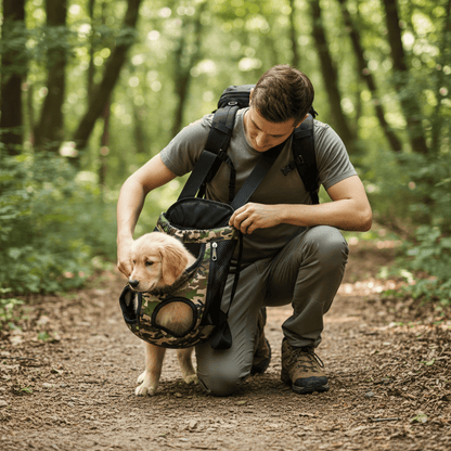 Breathable Camouflage Backpack With Mesh Dog Carrier - Ryan's Pawsitive Pet Shoppe