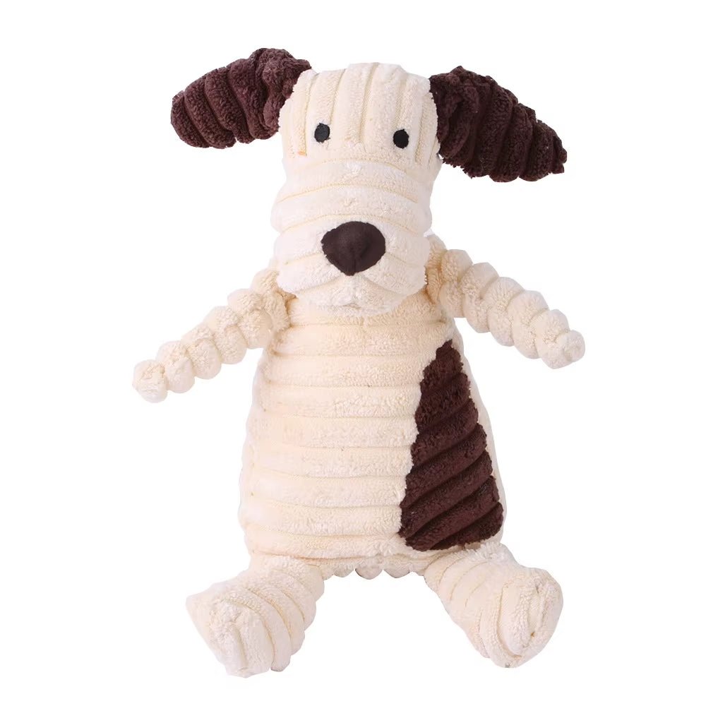 Corduroy Squeaky Plush Dog Chew Toy - Ryan's Pawsitive Pet Shoppe