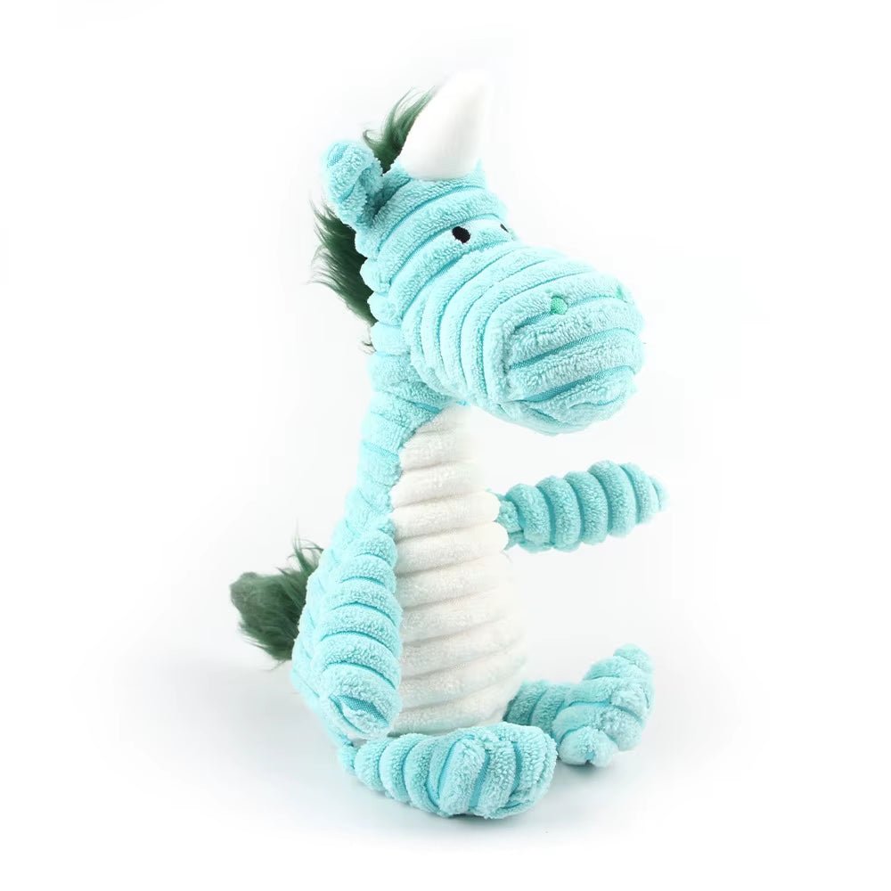 Corduroy Squeaky Plush Dog Chew Toy - Ryan's Pawsitive Pet Shoppe