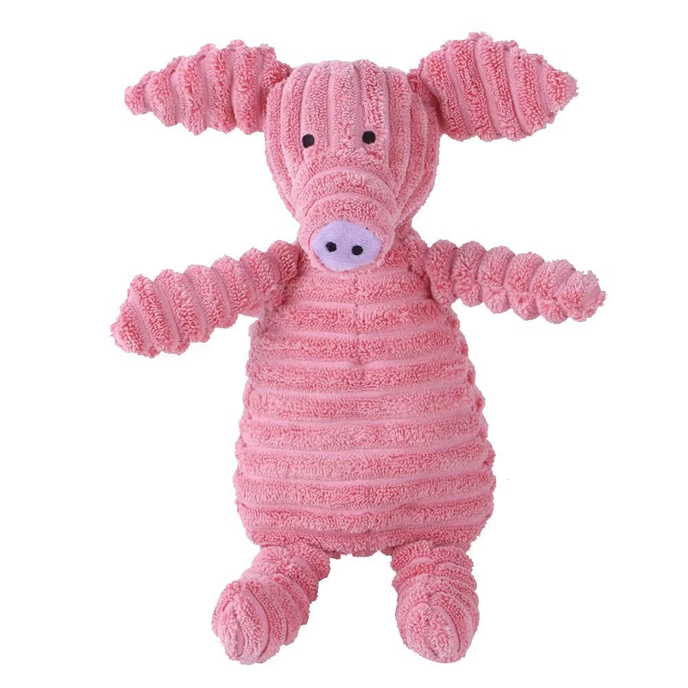 Corduroy Squeaky Plush Dog Chew Toy - Ryan's Pawsitive Pet Shoppe