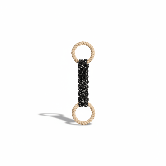 Double Ring Cotton Blend Dog Rope Tug Toy For Medium to Large Dogs - Ryan's Pawsitive Pet Shoppe