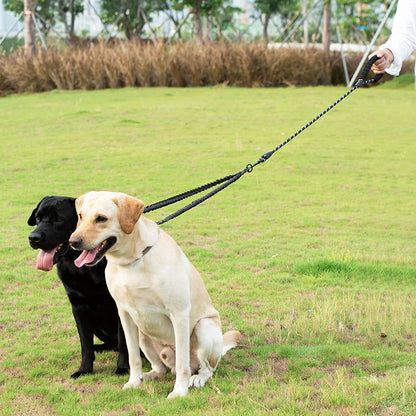 Dual Dog Leash Coupler With Double Bungee Extension - Ryan's Pawsitive Pet Shoppe