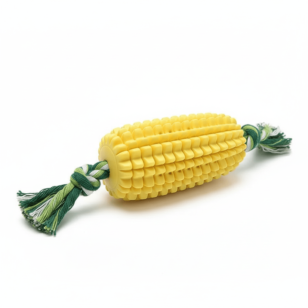 Durable Squeaky Dog Corn Chew Toy For Aggressive Chewers - Ryan's Pawsitive Pet Shoppe