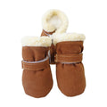 Fleece - Lined Dog Winter Boots 4 - Piece Set with Anti - Slip Sole - Ryan's Pawsitive Pet Shoppe