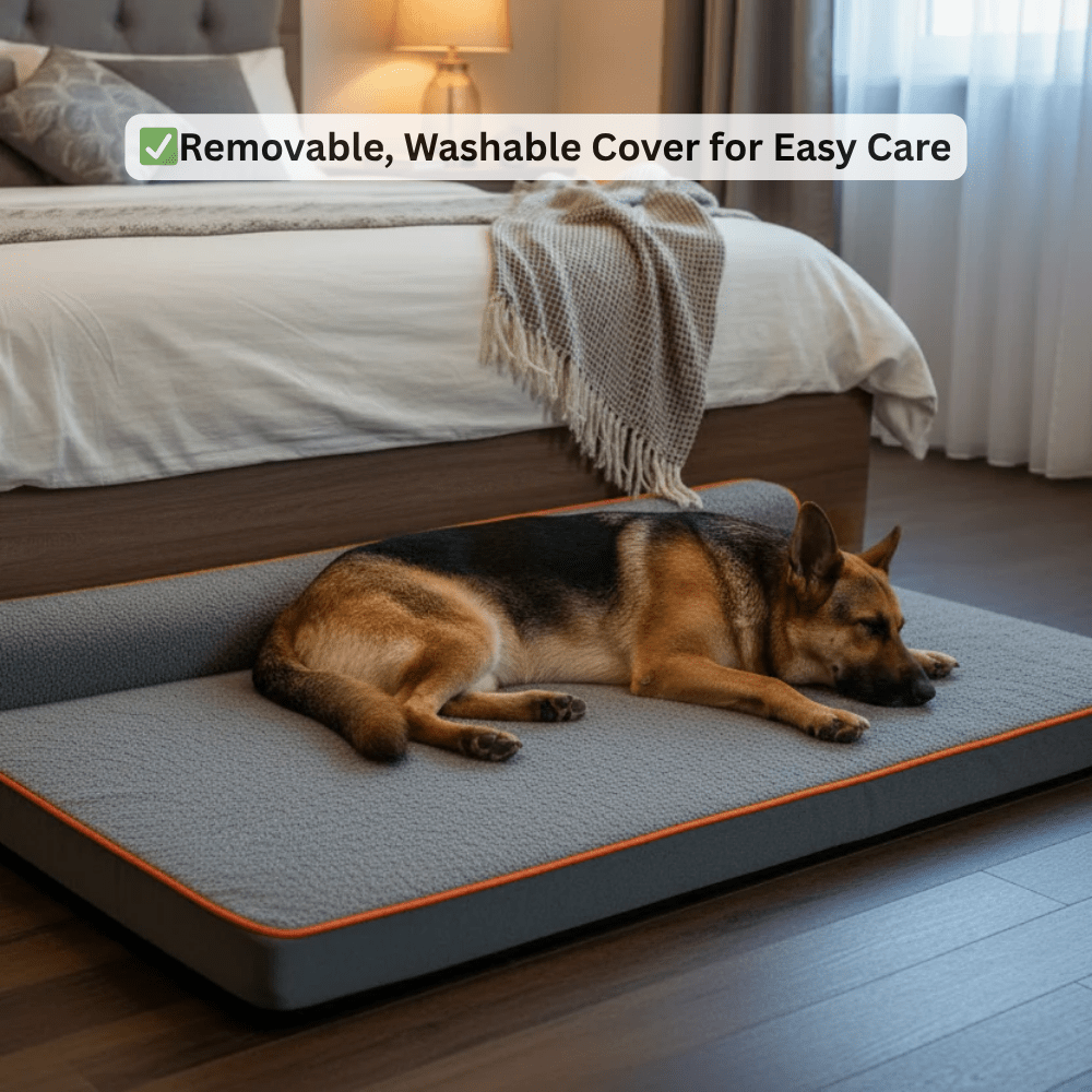 Foam - padded Orthopedic Dog Bed with Washable Cover - Ryan's Pawsitive Pet Shoppe
