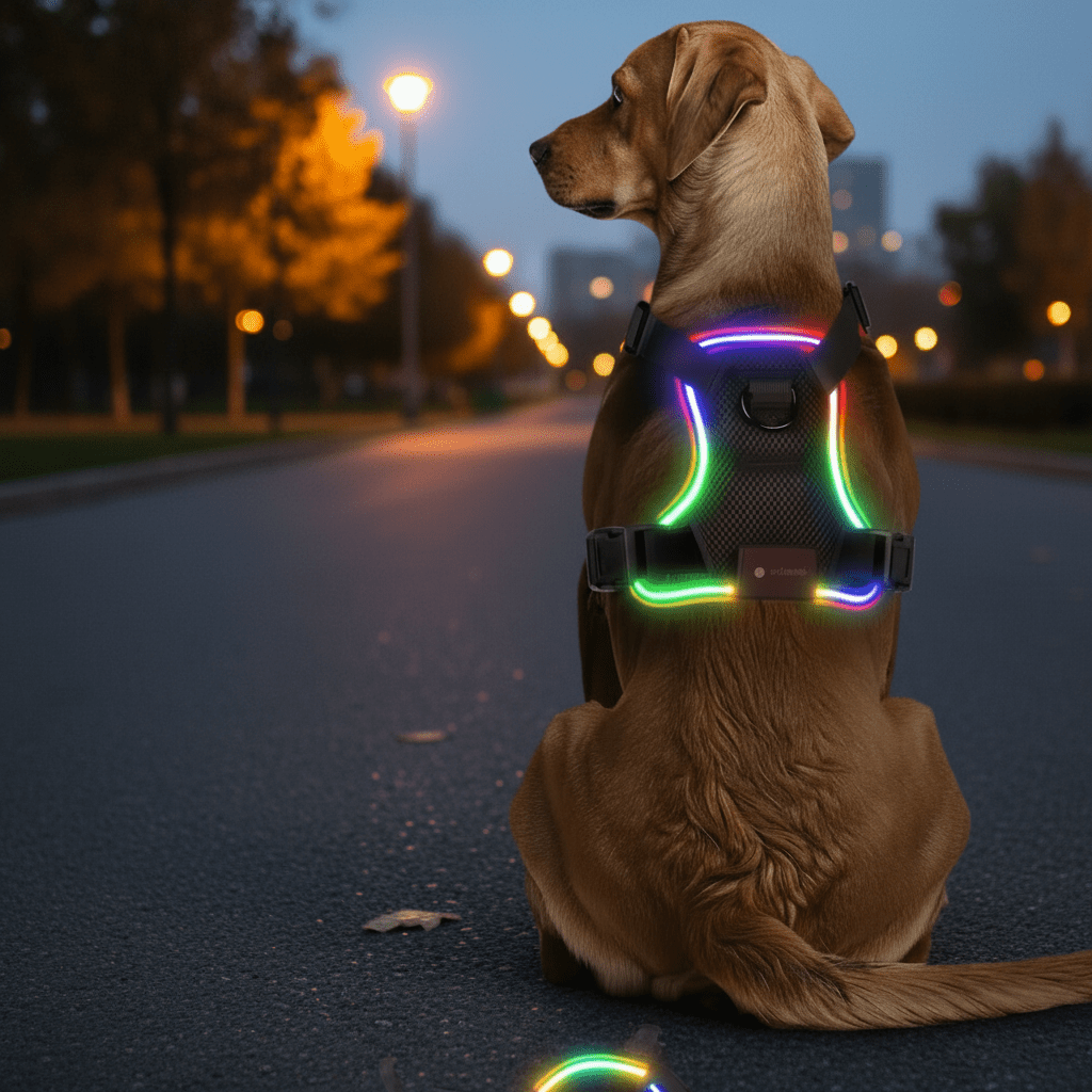 Rechargeable LED Light Up Dog Harness - Ryan's Pawsitive Pet Shoppe