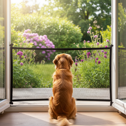 Safe Dog Gate Mesh Enclosure With 4 Hooks For Indoor And Outdoor - Ryan's Pawsitive Pet Shoppe